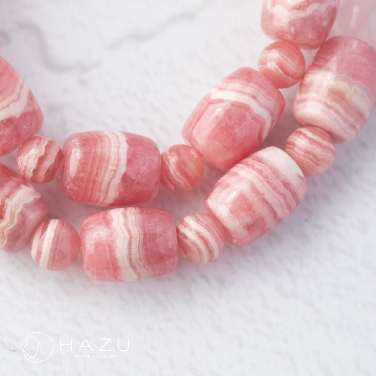 美しい大粒インカローズ［インカローズ／ローズクォーツ／水晶