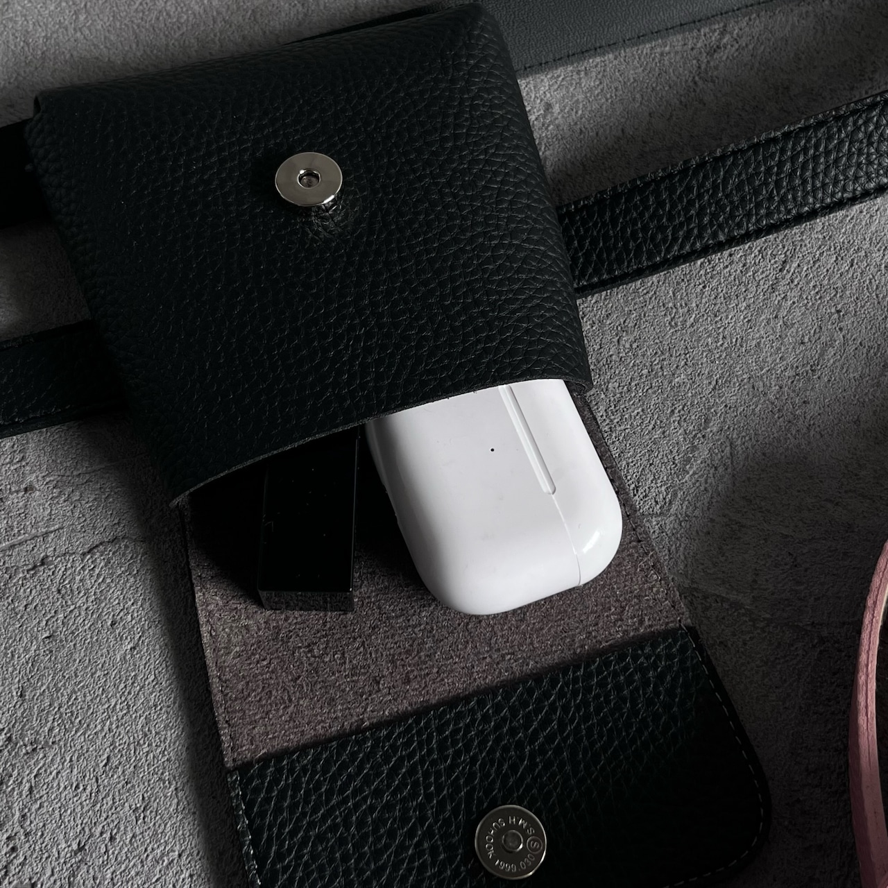 fake leatherbelt bag/4color