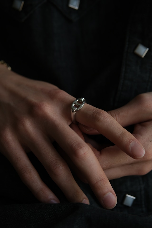 Utah/"XOLO JEWELRY" 925 silver central anchor ring