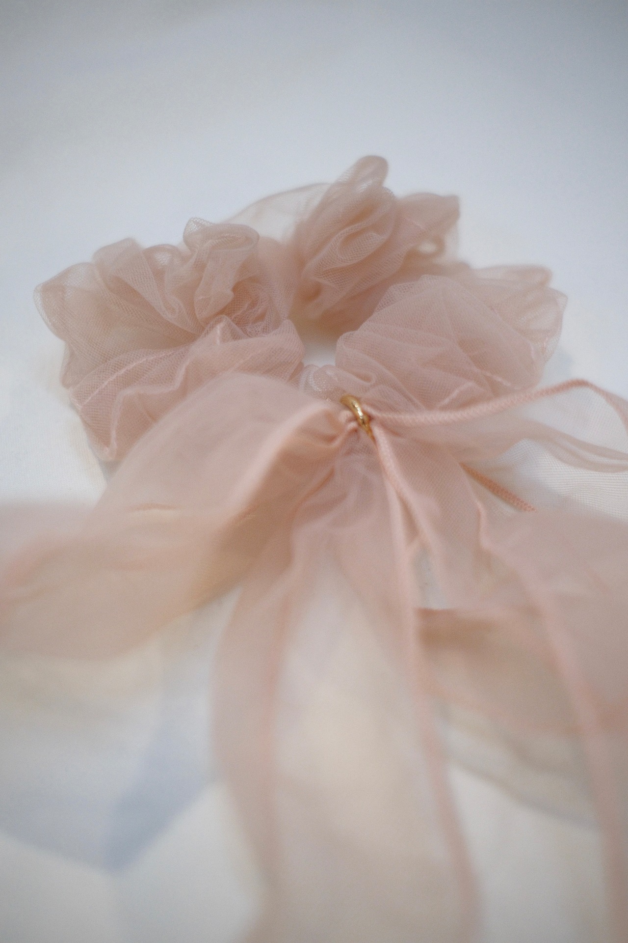 Ribbon Scrunchie / PINK - 2