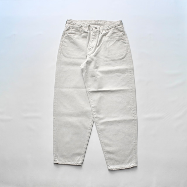 【Sanca サンカ】IVORY DENIM BALLOON FIT 5POCKET PANTS アイボリーデニムバルーンフィット5ポケットパンツ S24SPT12