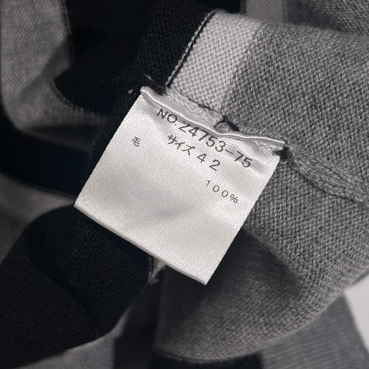 rosso vivo ロッソヴィーヴォ ボーダー柄 ウール ニット セーター 42/ブラック×グレー系 レディース