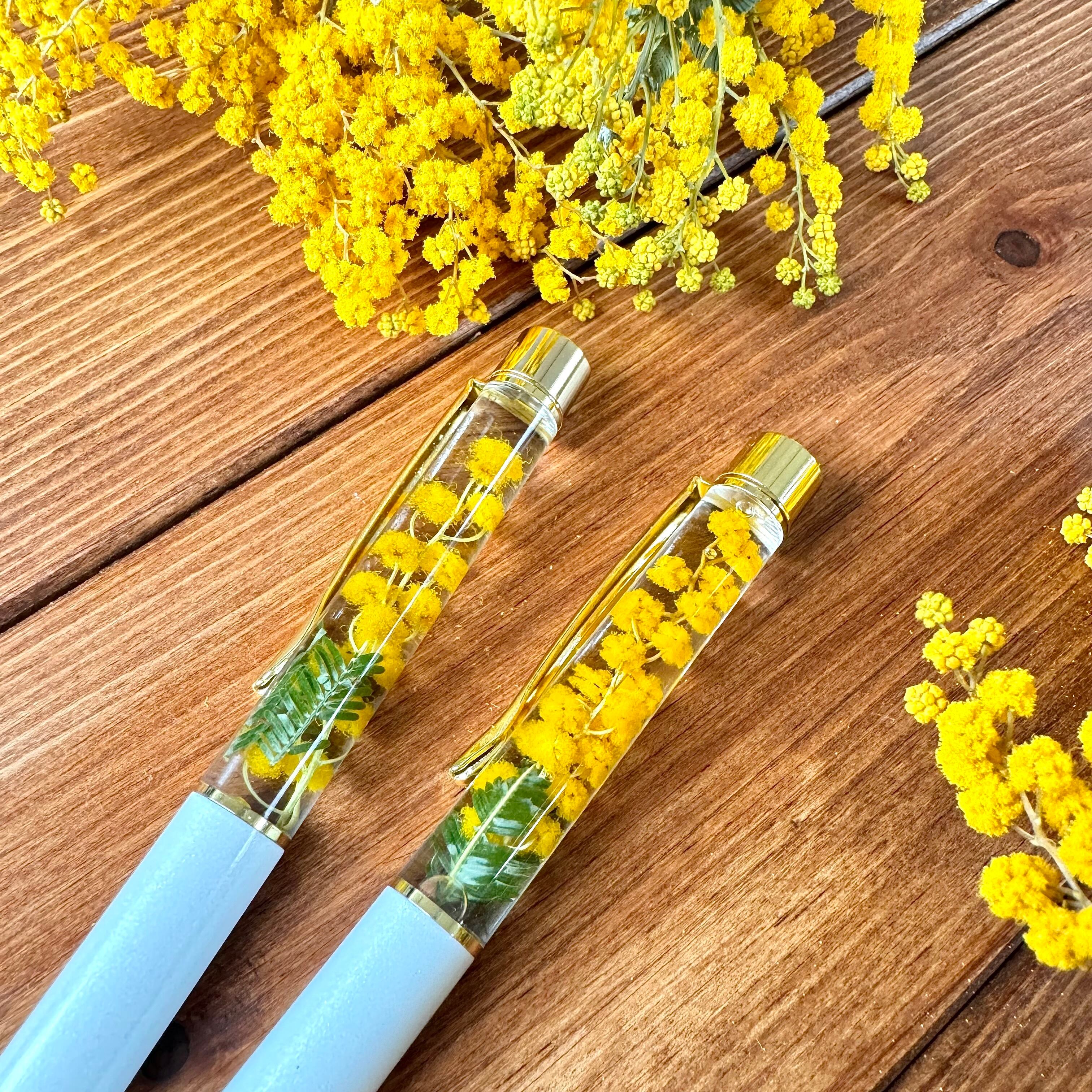 小桜インコ】〜❄︎蓄光ハーバリウムボールペン❄︎〜❤︎向日葵❤︎Green 