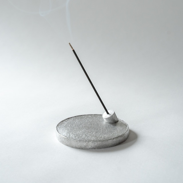 インセンスホルダー＜ソリッド-岩肌＞ / アルミ　minimal incense holder <solid> / aluminum