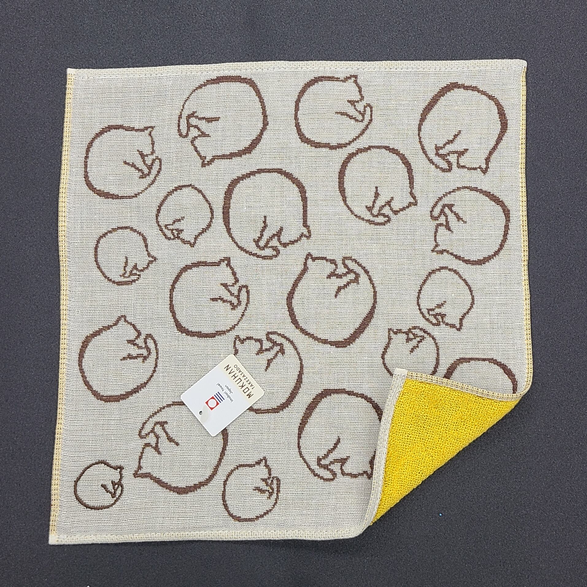 今治タオル 刺繍ガーゼパイルタオル 竹笹堂 ねこ オフ | AQ Store