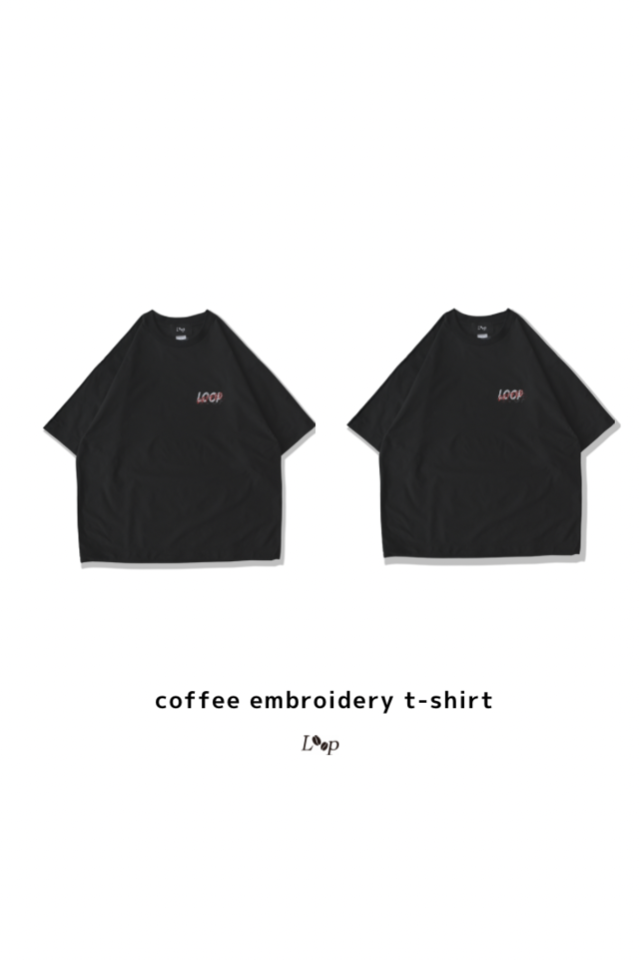 COFFEE EMBROIDERY T-SHIRT