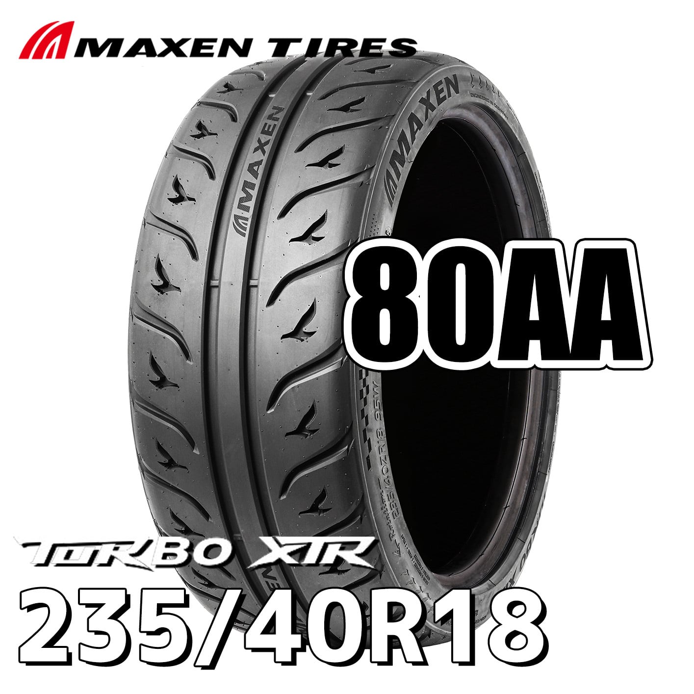 まー 235/40R17 80AA-XTR ドリフトタイヤ MAXEN マクセン TURBO XTR 17
