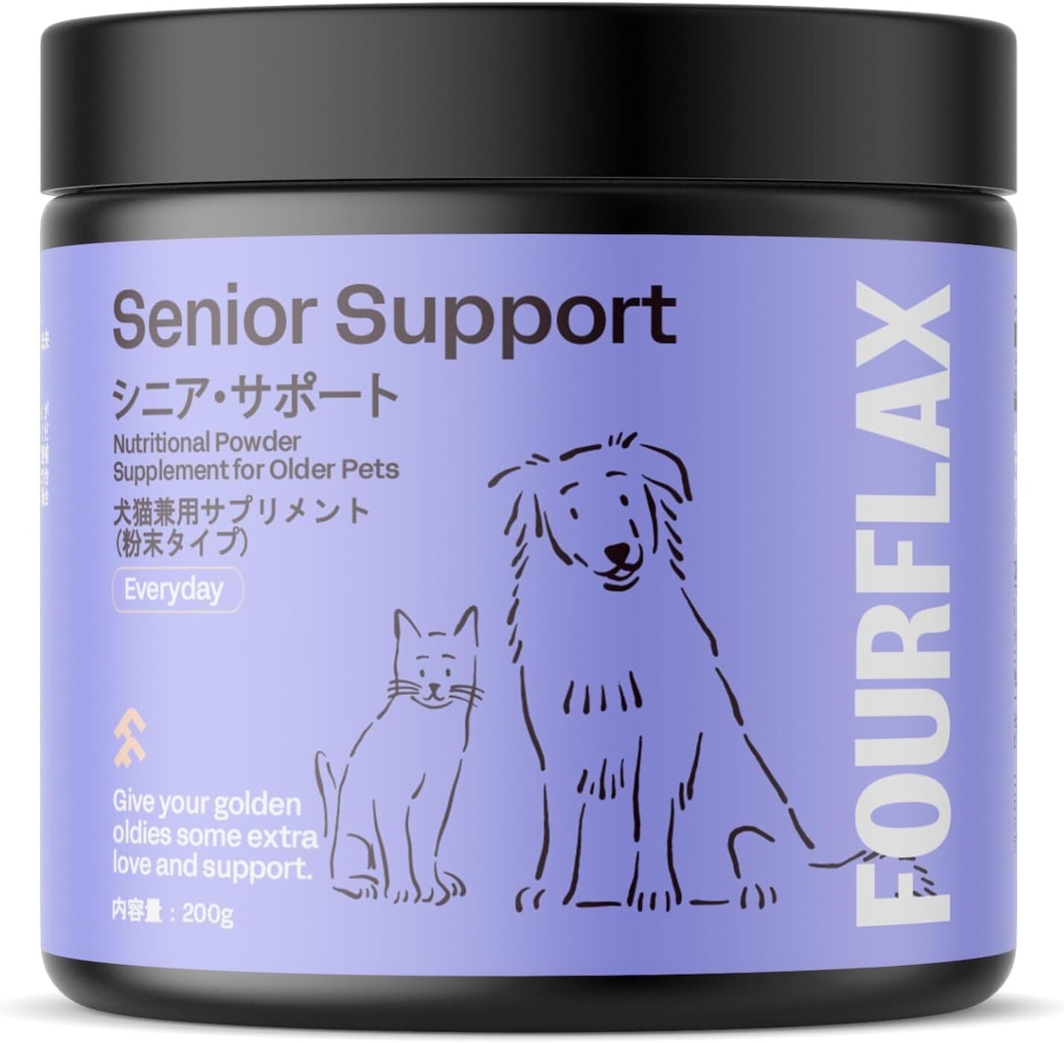 K9 Natural FOURFLAX シニア・サポート 200g（犬猫兼用サプリメント 