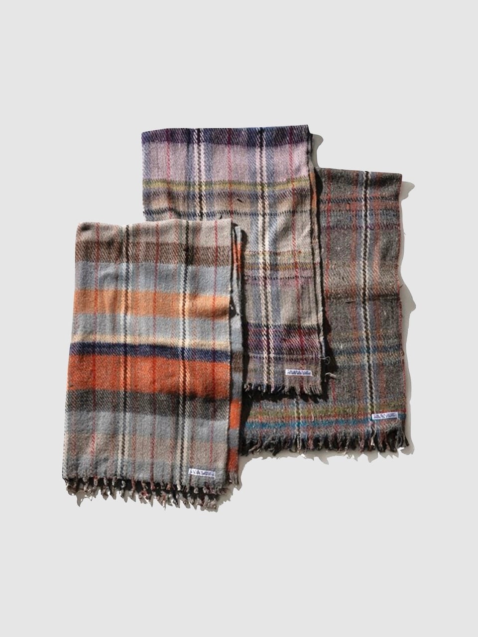リサイクルウール ブランケット チェック柄｜Recycled Wool Mix