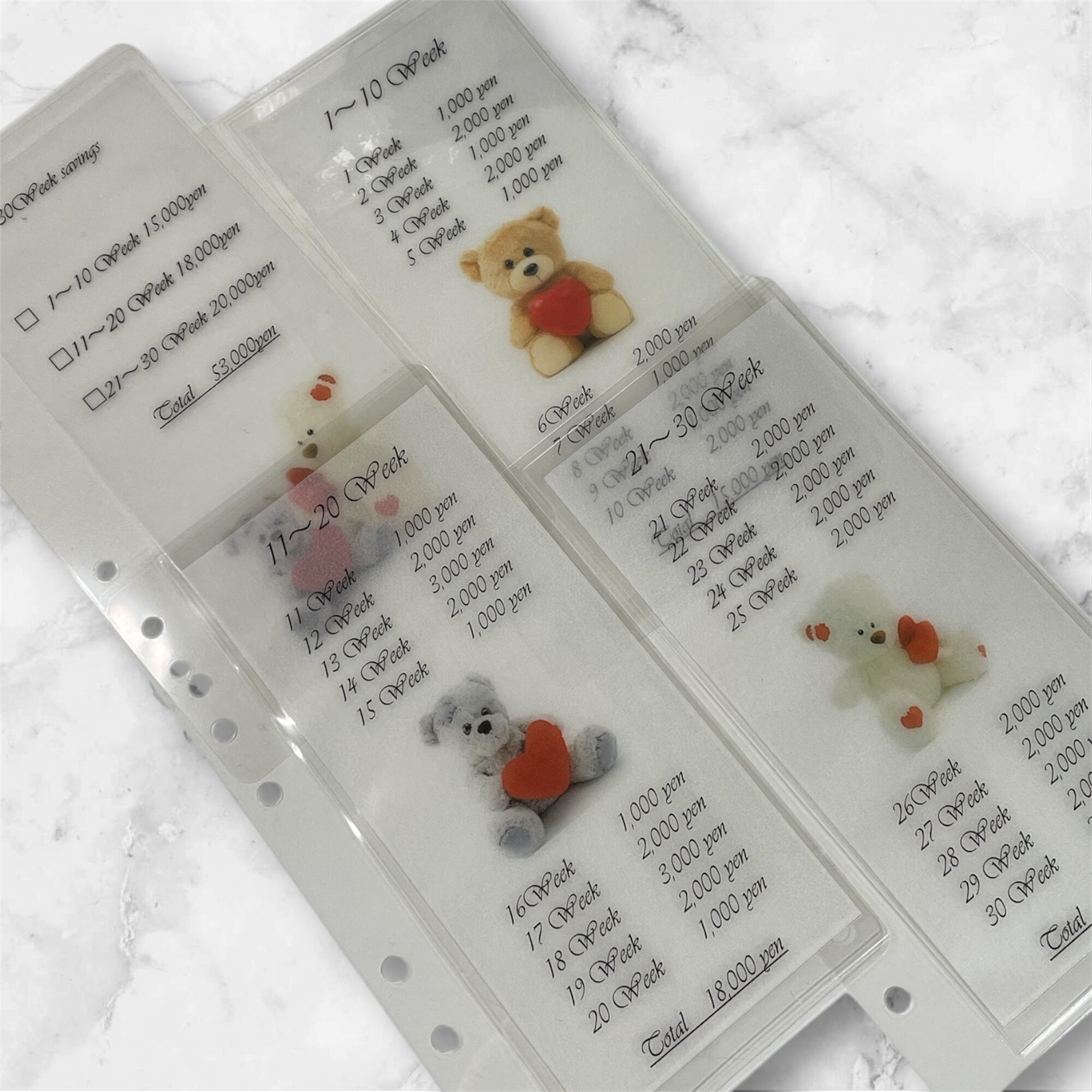 項目別 振り分けリフィル バインダー貯金 | TREADY MAKER
