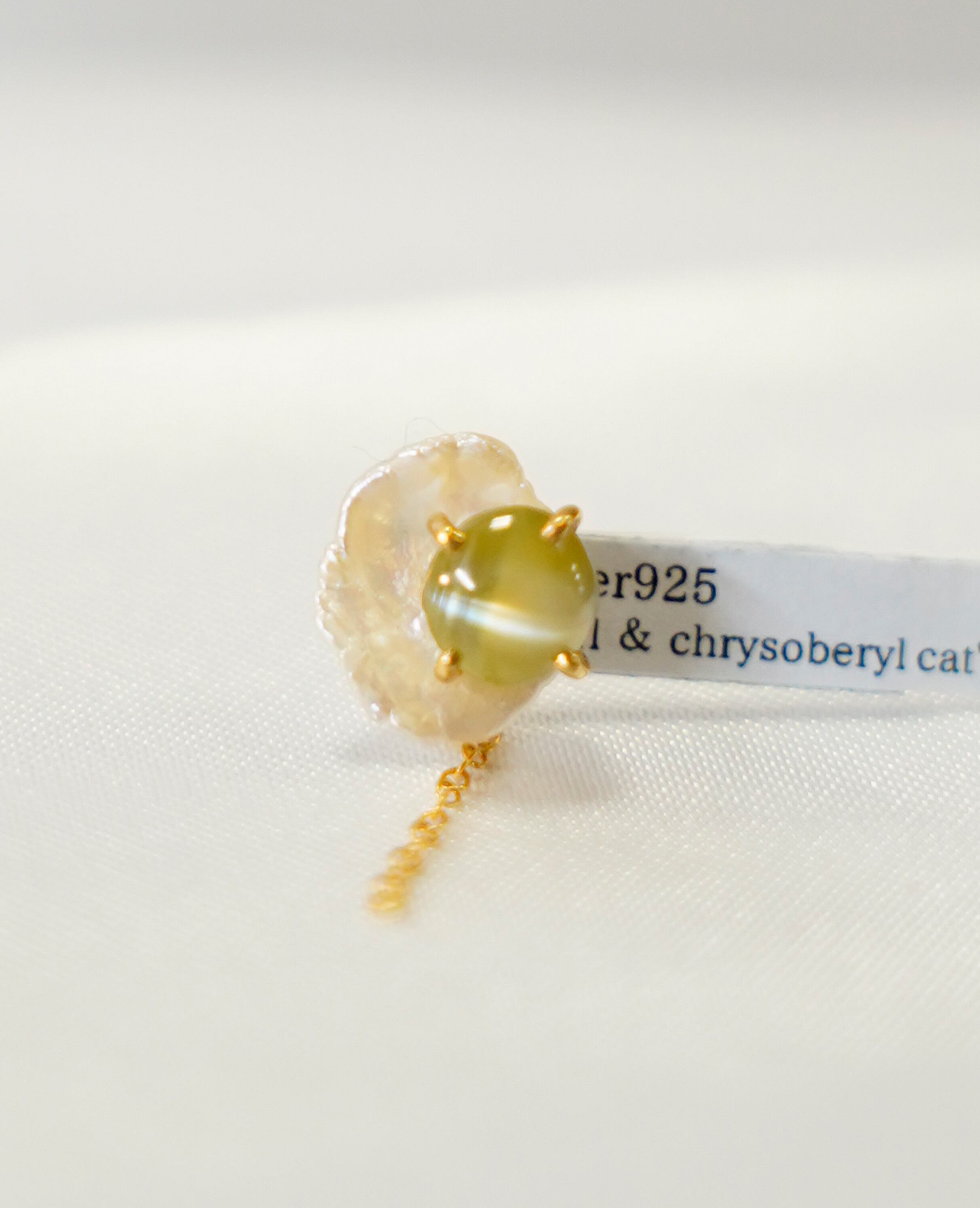 (SV)Thalatta pierced(Chrysoberyl Cat’s Eye)