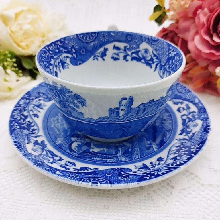 Spode　スポード　カップ＆ソーサー　　ブルーイタリアン　2客