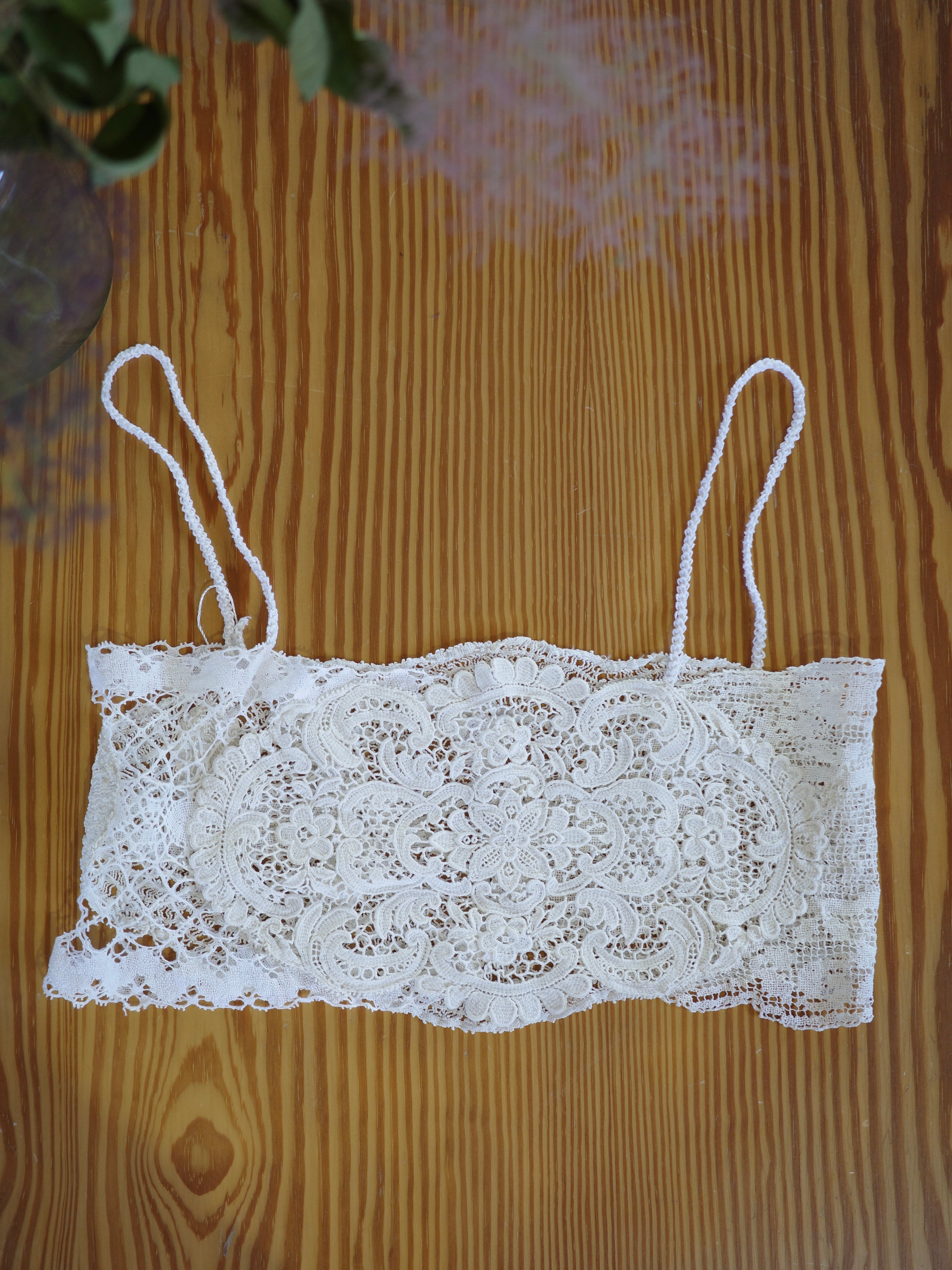 肩紐調整可能⭐︎ブラック ビスチェ  リメイク vintage>remake lace bustier⑥ | CherLife