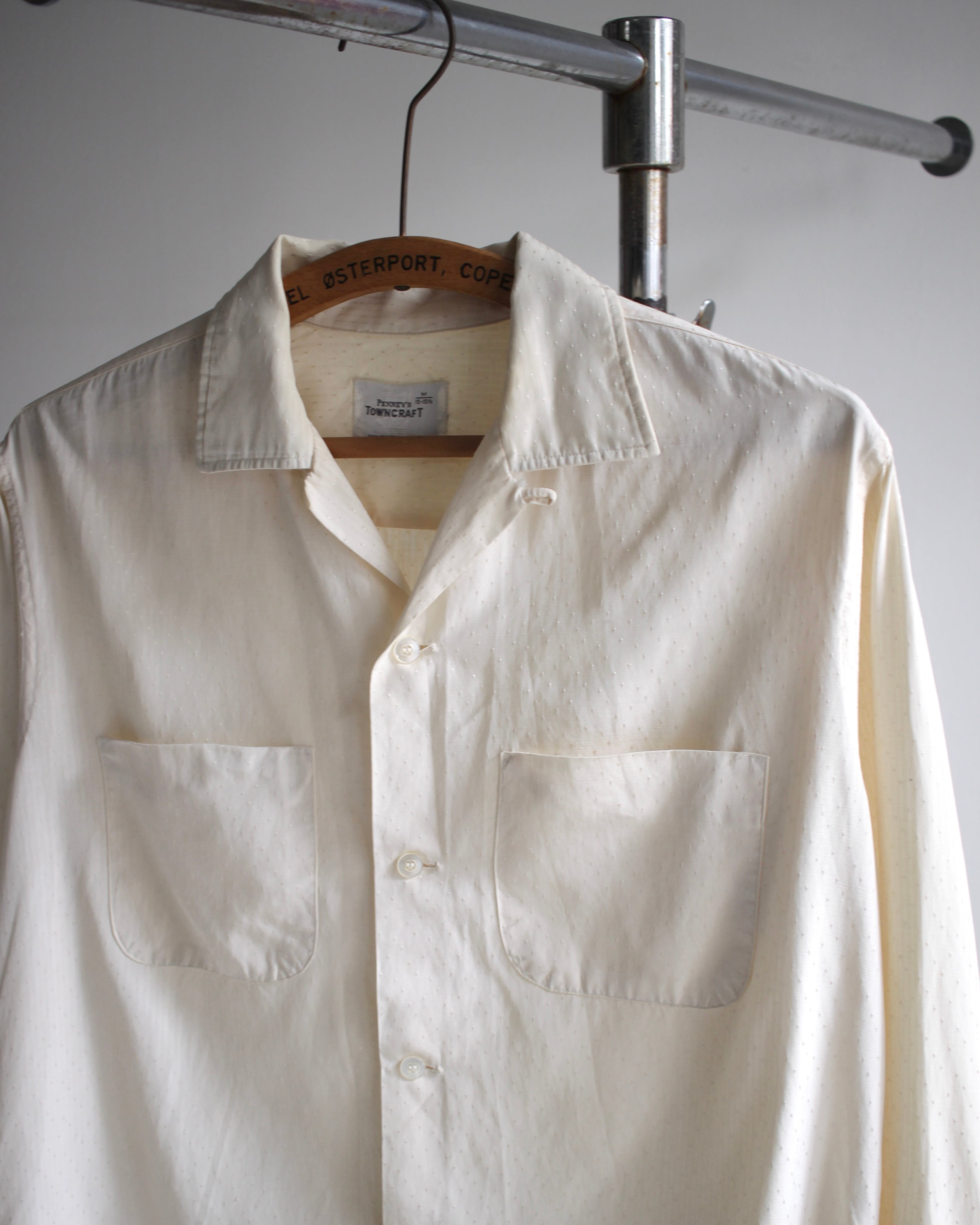50s PENNEY'S TOWNCRAFT Rayon Shirt / Rayon Shirt / vintage