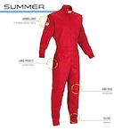 NB0-1579-A01#061 SUMMER MECHANICS OVERALL RED