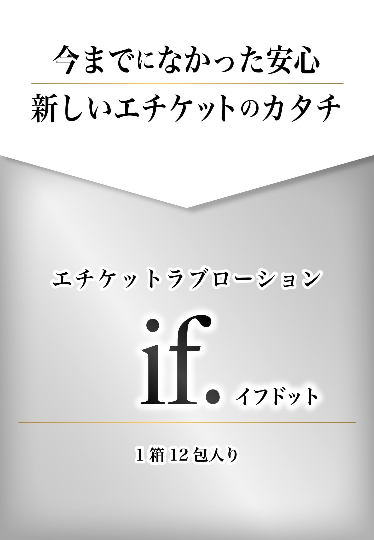 イフドットラブローション 消臭　除菌　日本初エチケットデリケート感染対策、性病　性行痛軽減　潤滑する安心使い切りタイプ60包入 if. 〜除菌剤から作られたエチケットラブローション〜｜Safety Life