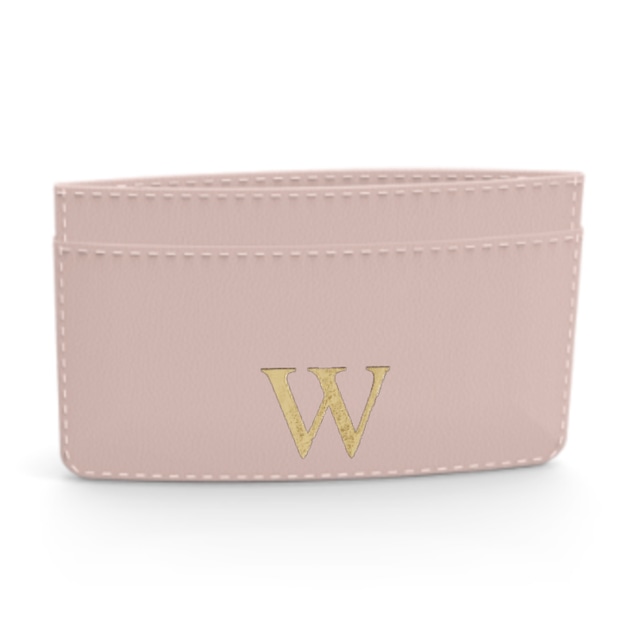 Premium Smooth Leather Card Case (Cotton Pink)