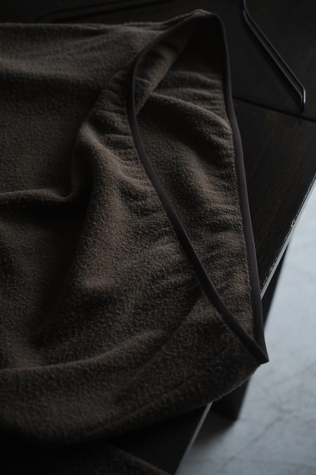 A.PRESSE / Vintage Silk Fleece Harf ZIP Jacket (Brown)