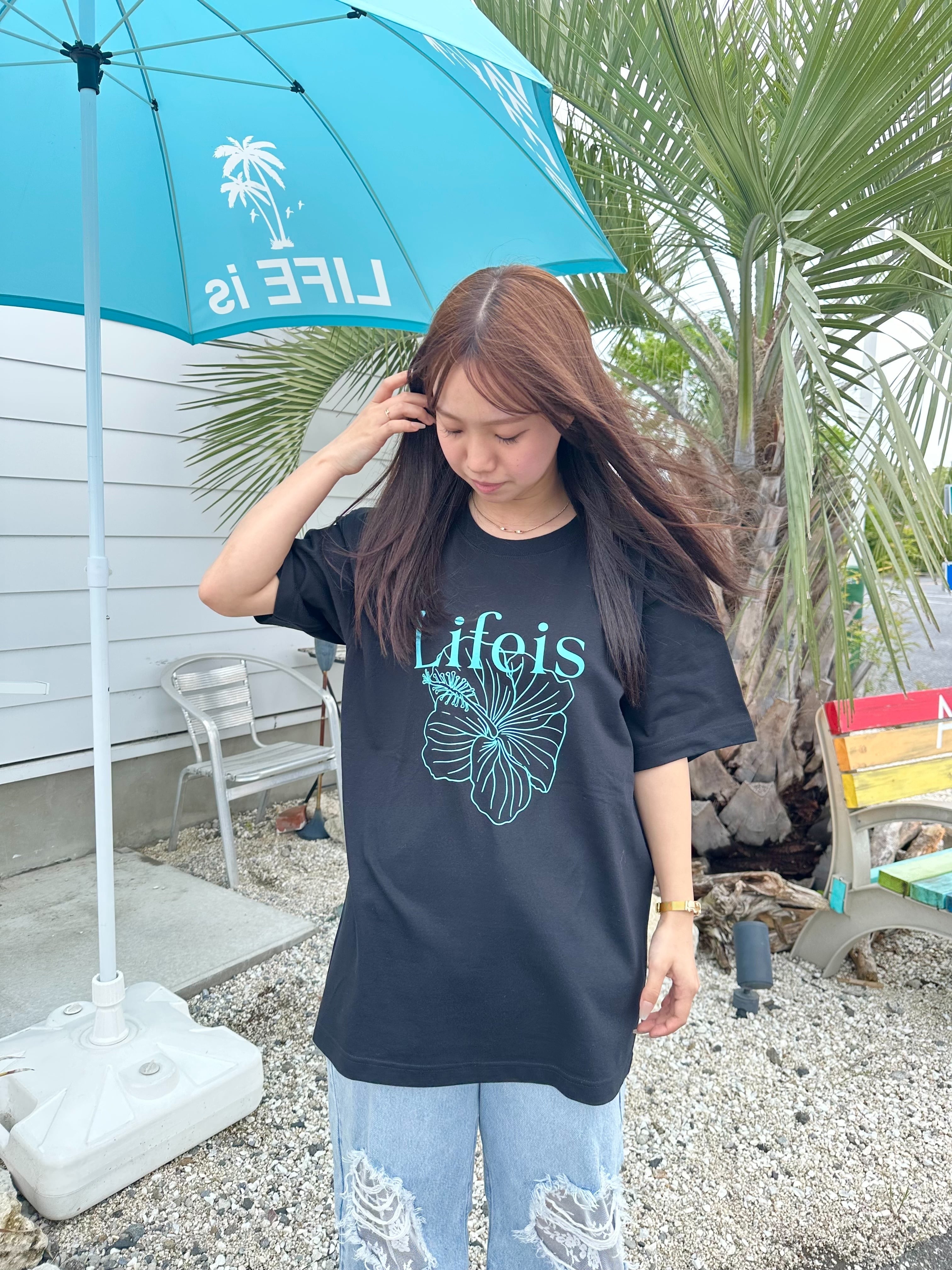 LIFE is ハイビスカス半袖Tシャツ ¥6,500+tax