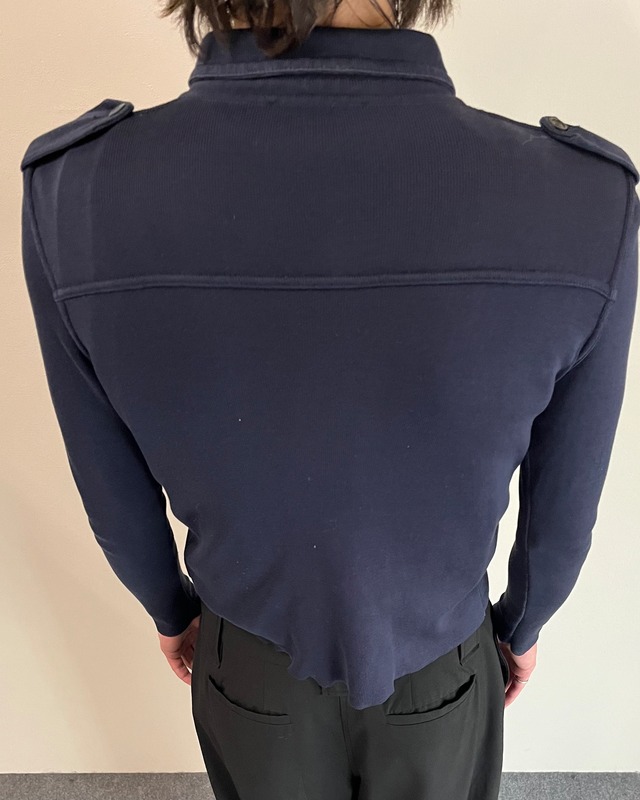 【PRADA】compact military knit shirt