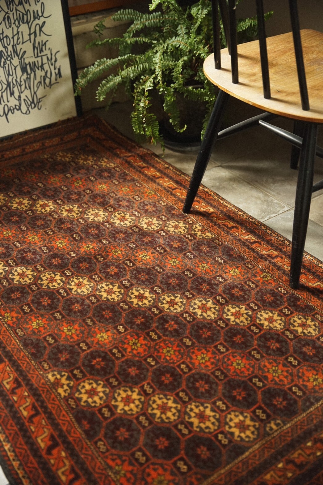 843 -Vintage Baluch rug