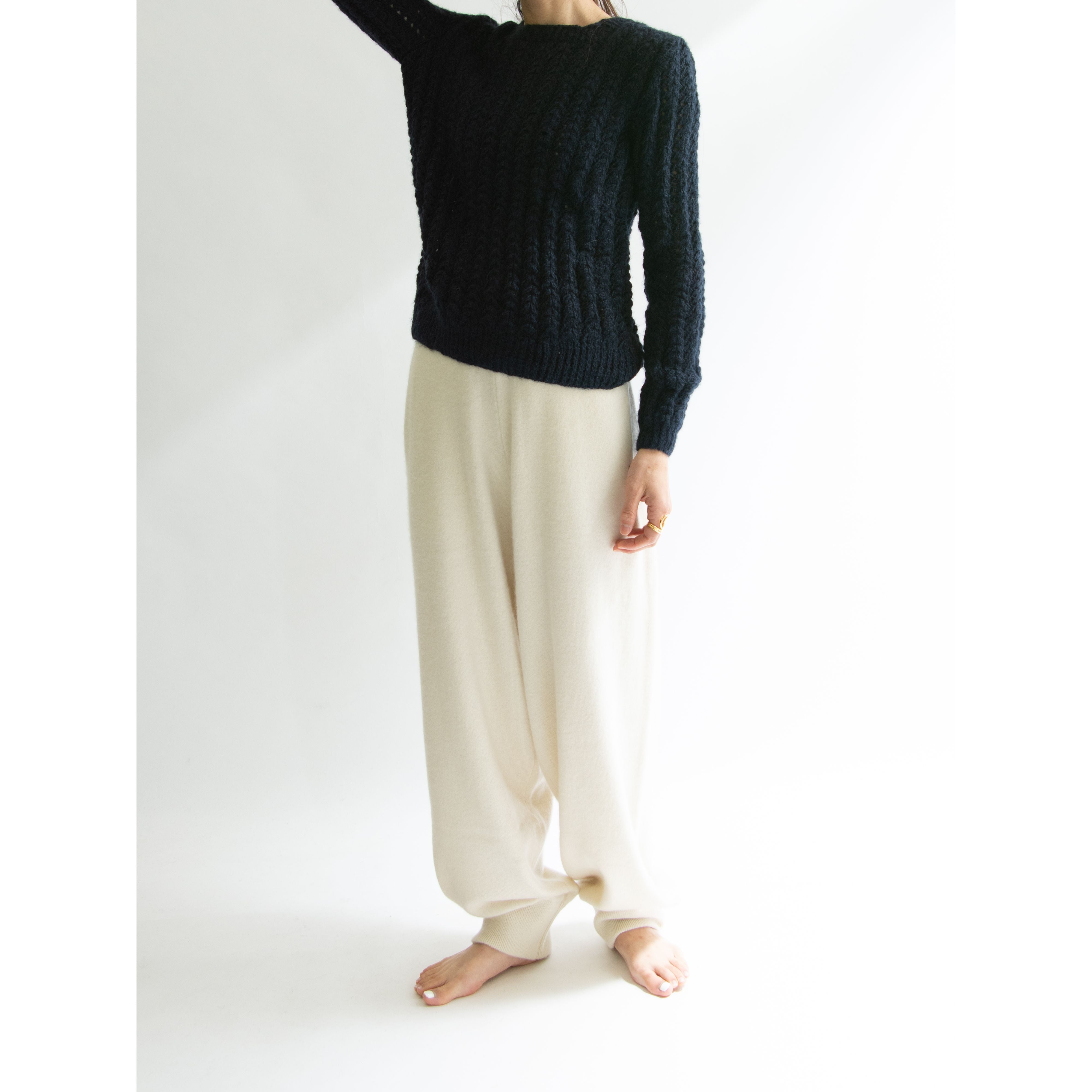【Unknown brand】Square neck sweater(スクエアネックセーター ニットプルオーバー )12c