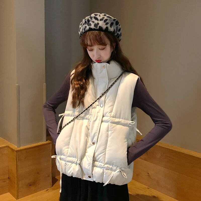 ノースリーブスプリングスタイルルーズジャケット コットン 春物 試着室23759705624