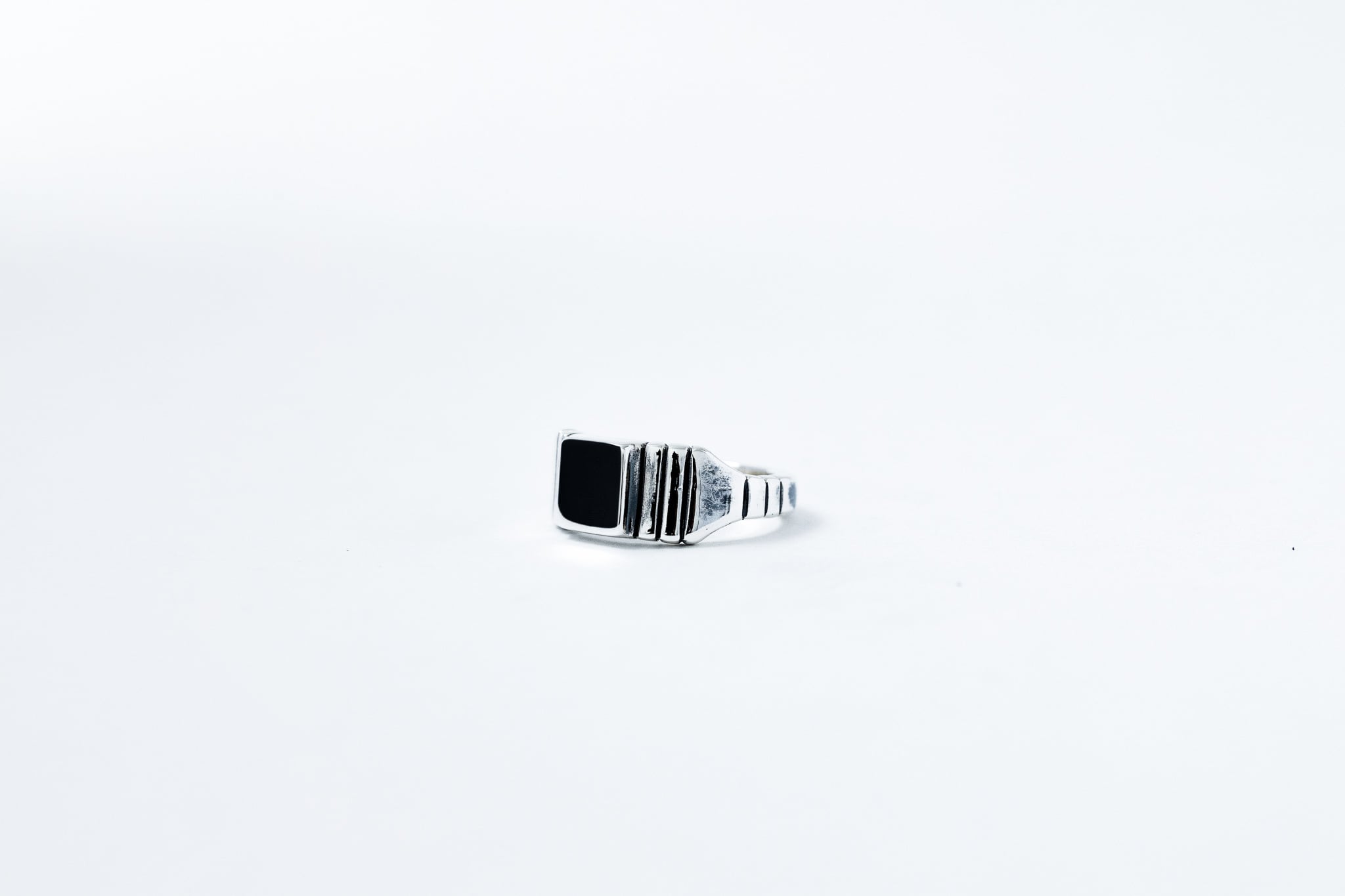 R-069 Brick ring【Signet】 | WAKAN SILVER SMITH online store