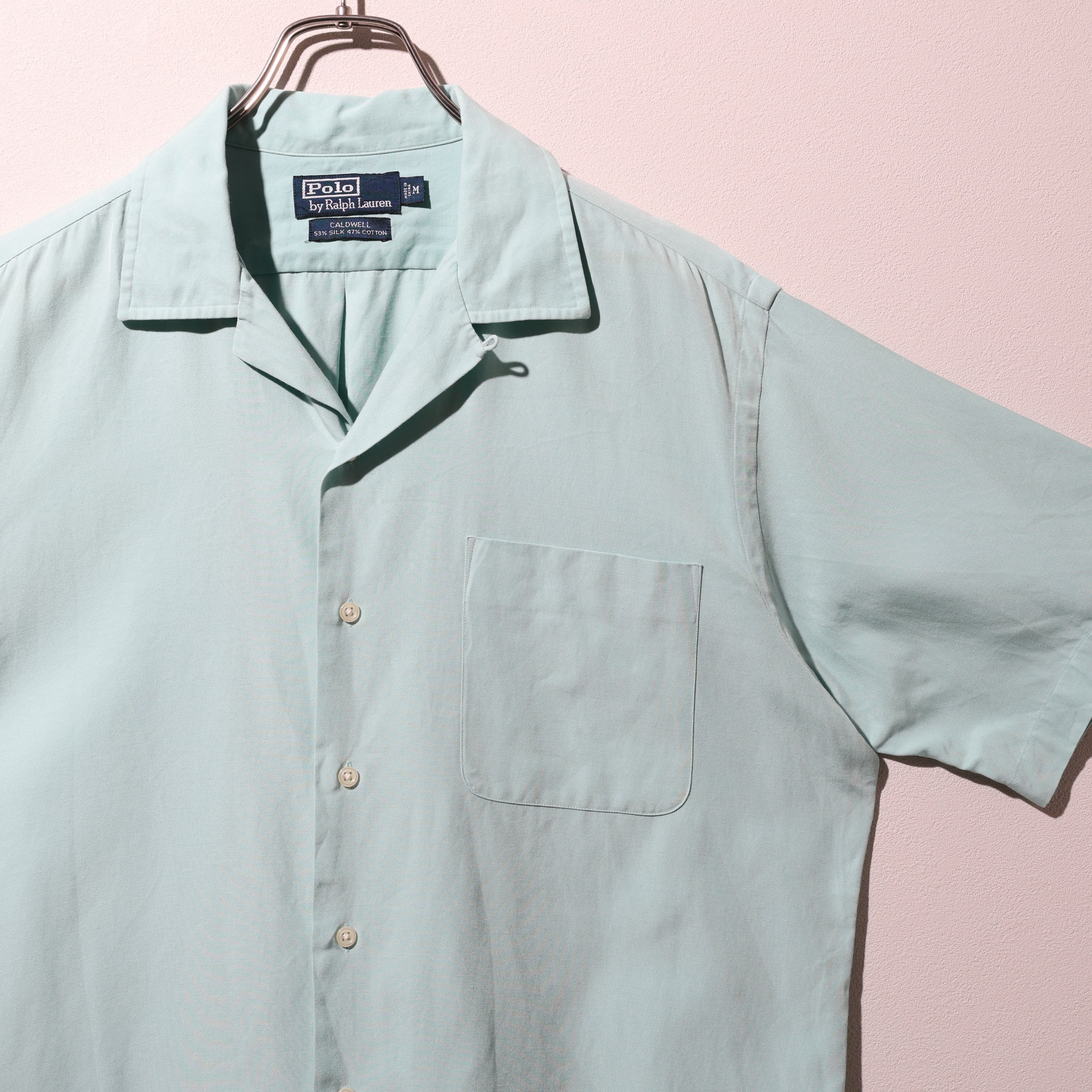 極美品 XL 完全無地 シルクコットン ネイビー Caldwell Polo Ralph