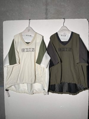 【23SS】GRIS ( グリ )　Pullover Shirt ［ S / M ］ NaturalMix　プルオーバー　シャツ