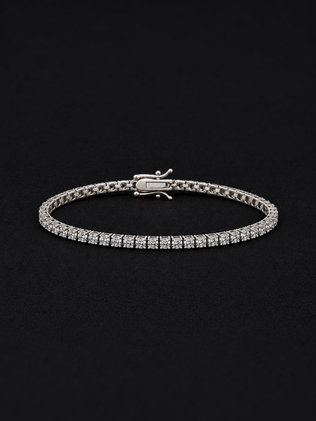 【3mm】Moissanite Tennis Chain -Gold/Silver-