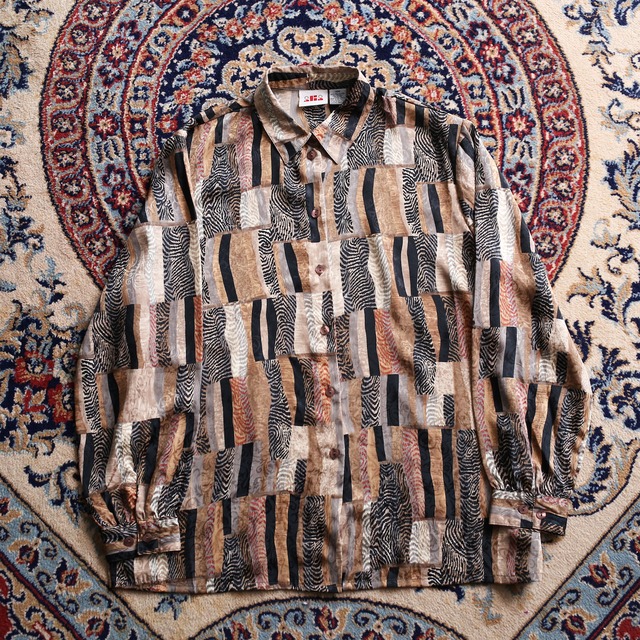 gloss art pattern l/s design shirt