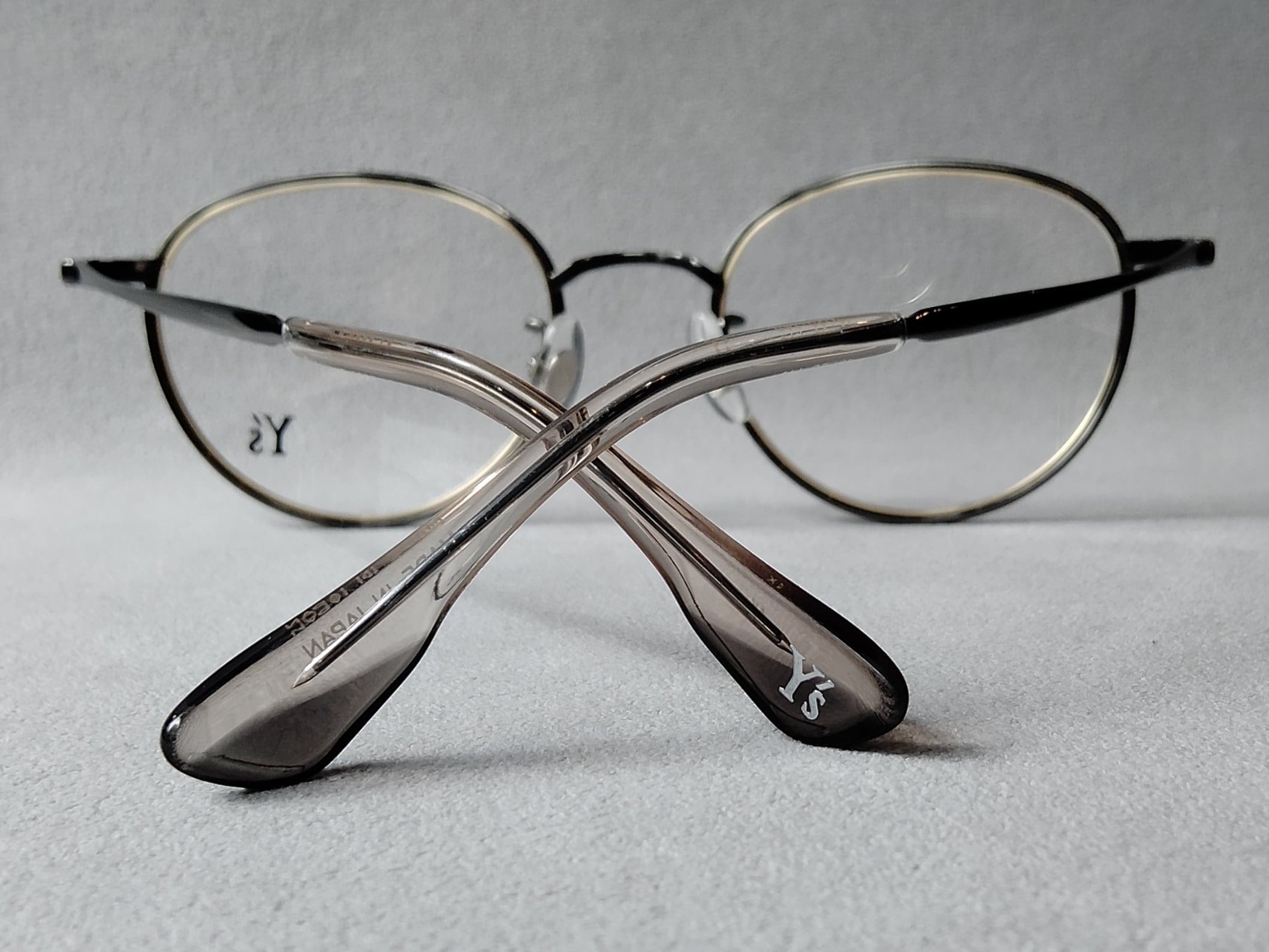 Y's (ワイズ) EYEWEAR 81-0030-3 // GUN ＆ LIGHT GOLD ［made in