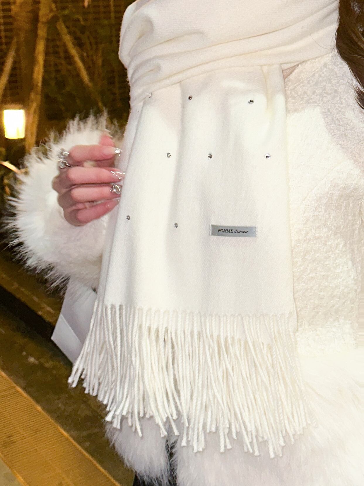 originalãrhinestone muffler | POMME d'amour originalãrhinestone muffler | POMME d'amour