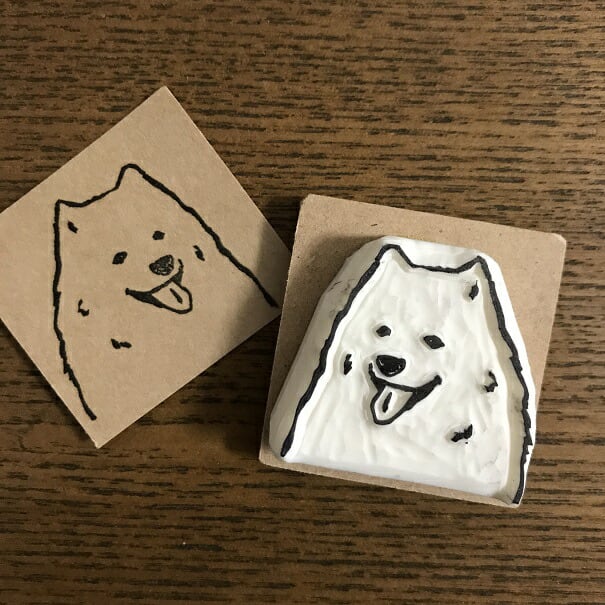 スタンプ 消しゴムはんこ 白と黒の動物シリーズ パンダ・ペンギン