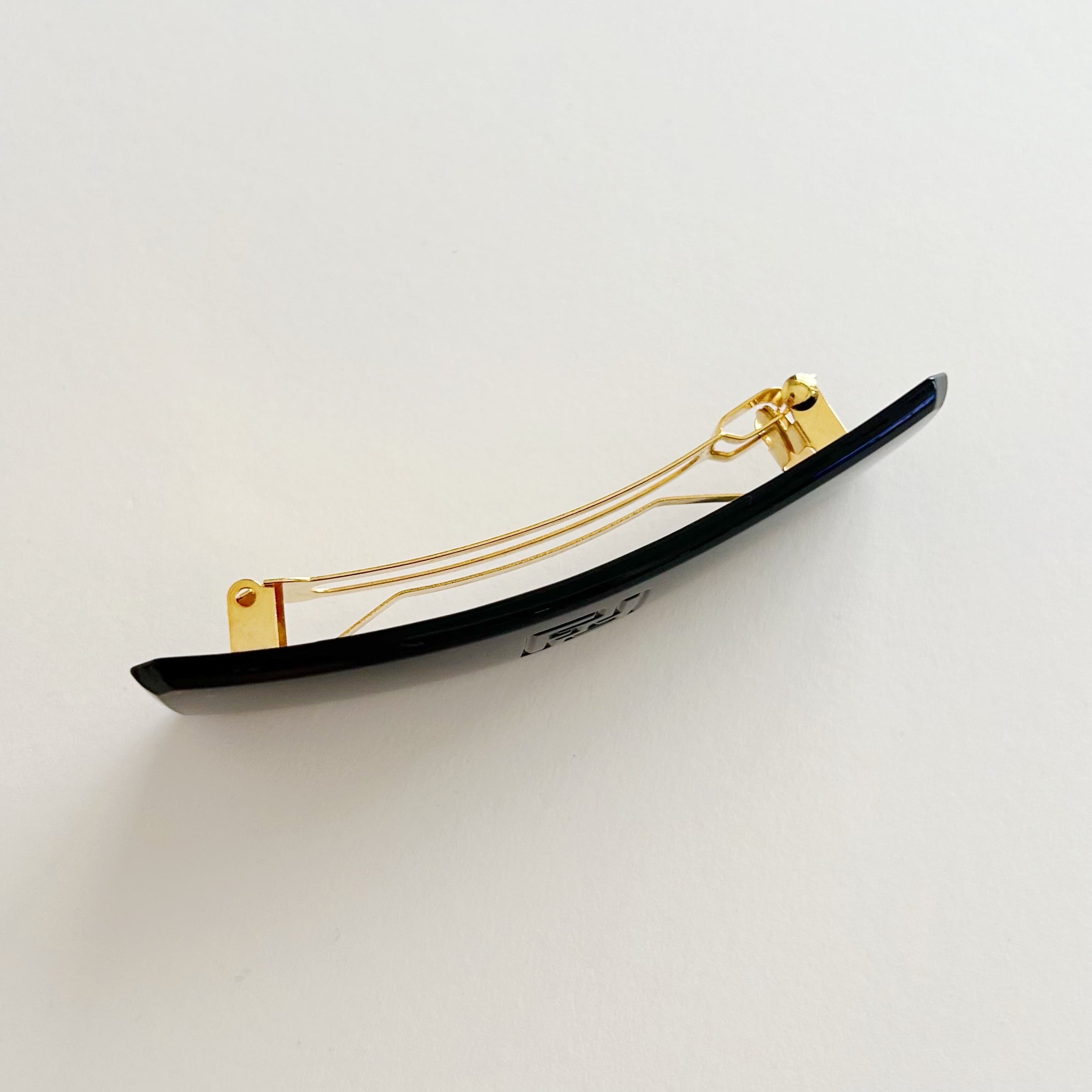 F6234】FENDI シンプルロゴバレッタ/フェンディ/ヘアアクセサリー