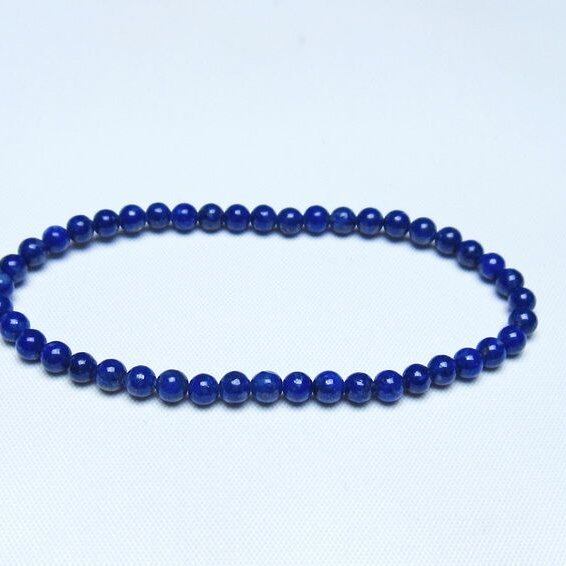 ラピスラズリ ブレスレット 4mm 一点物 メール便可 [M便 1/10] 111-48467