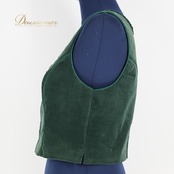 フォークダンス 衣装 ベスト グリーン系 シスターズ シンプル チロリアン カントリー sisters 日本製 落ち着いた色 緑 シック トップス 上品 かわいい
