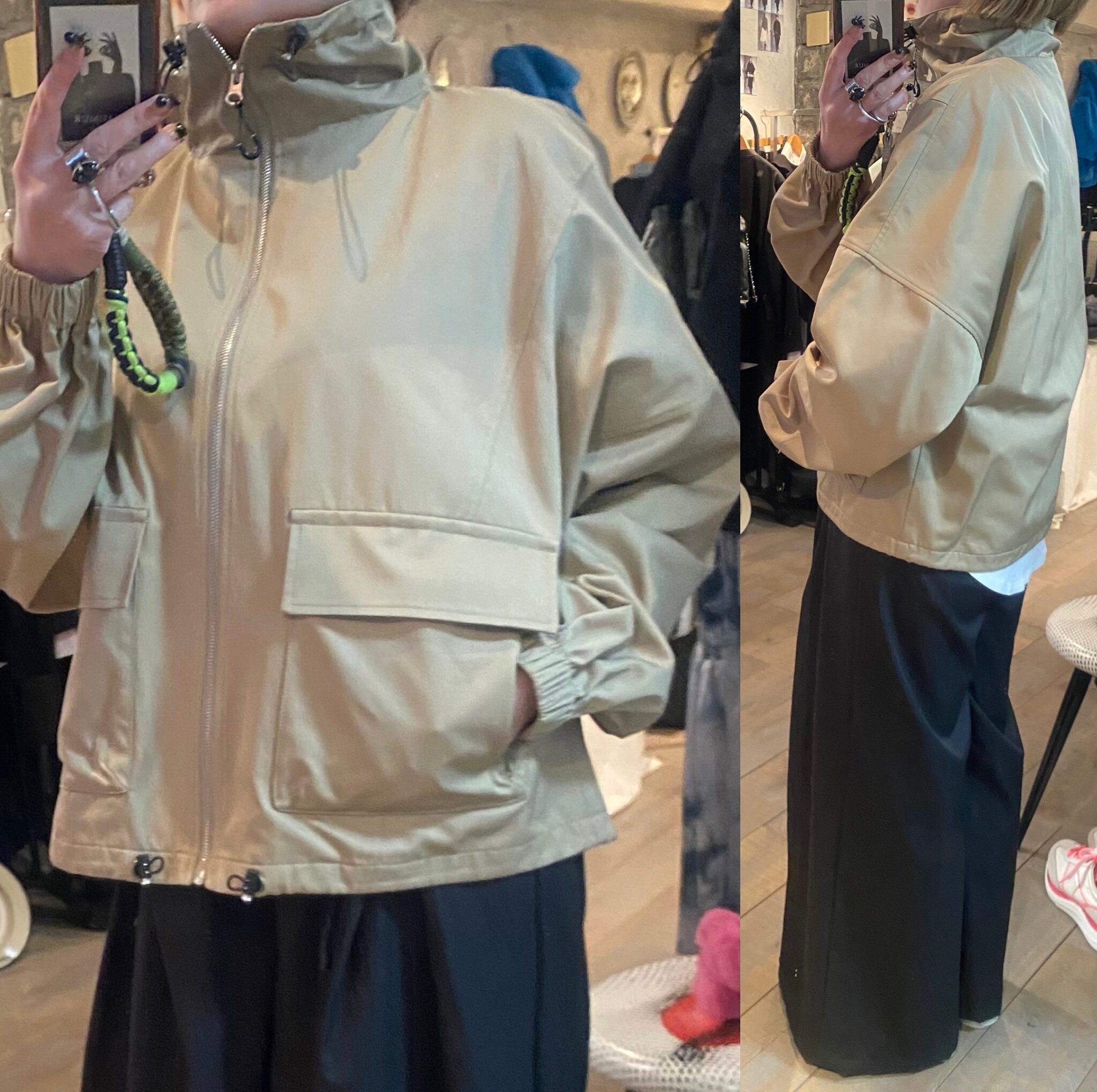 PASSIONE】draw code zip-up blouson | saumurkyoto