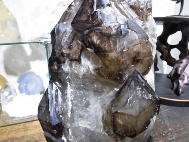 【送料無料】【高品質】14kg 特大ブラジル産ジャカレー水晶（アリゲータークオーツ）　no.6