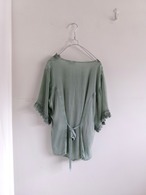 Ethnic design half sleeve blouse | 半袖ブラウス