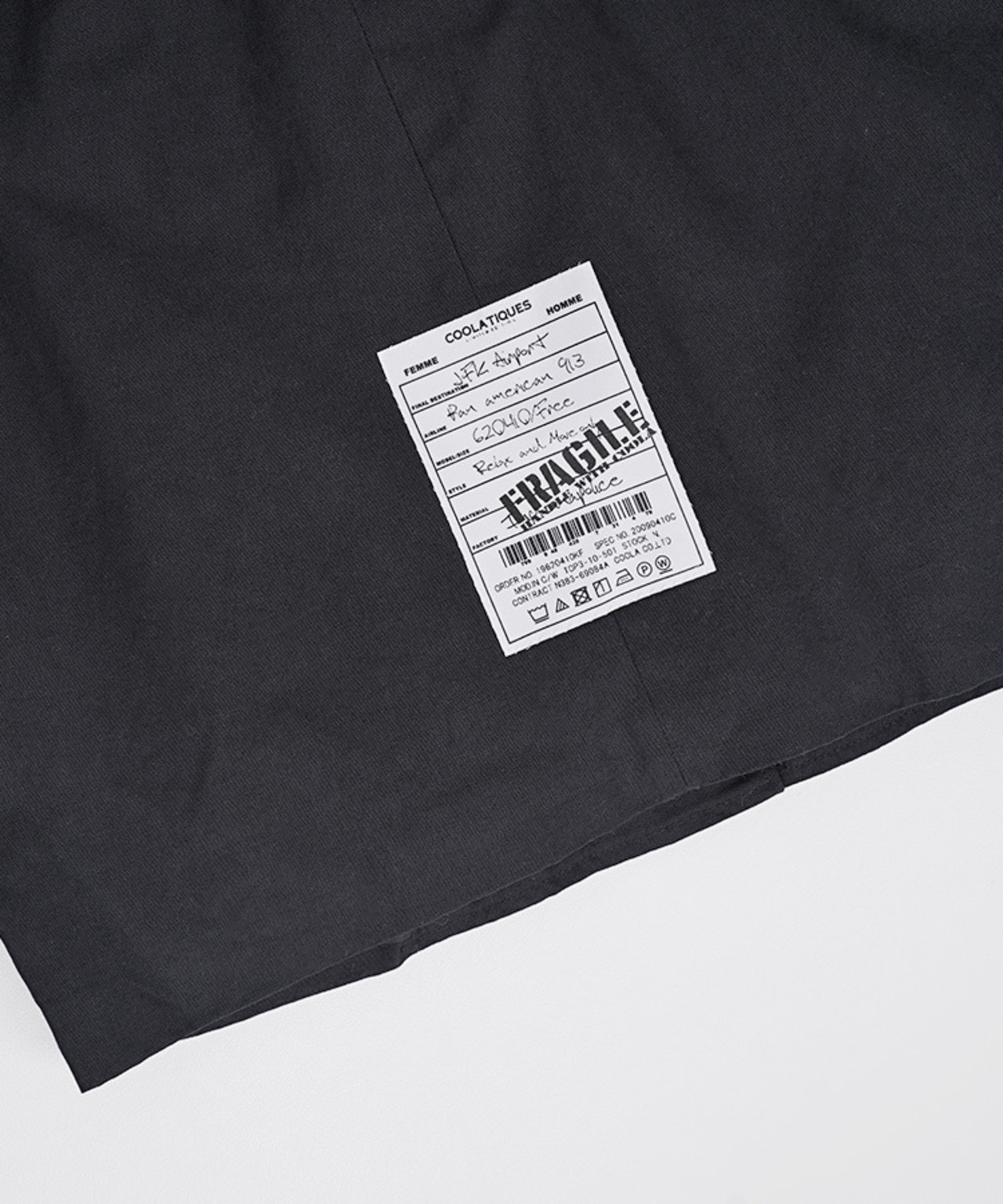 【ATELIER LINE】 ビックカラーフーディージャケット (KHAKI)　CQ-48066H