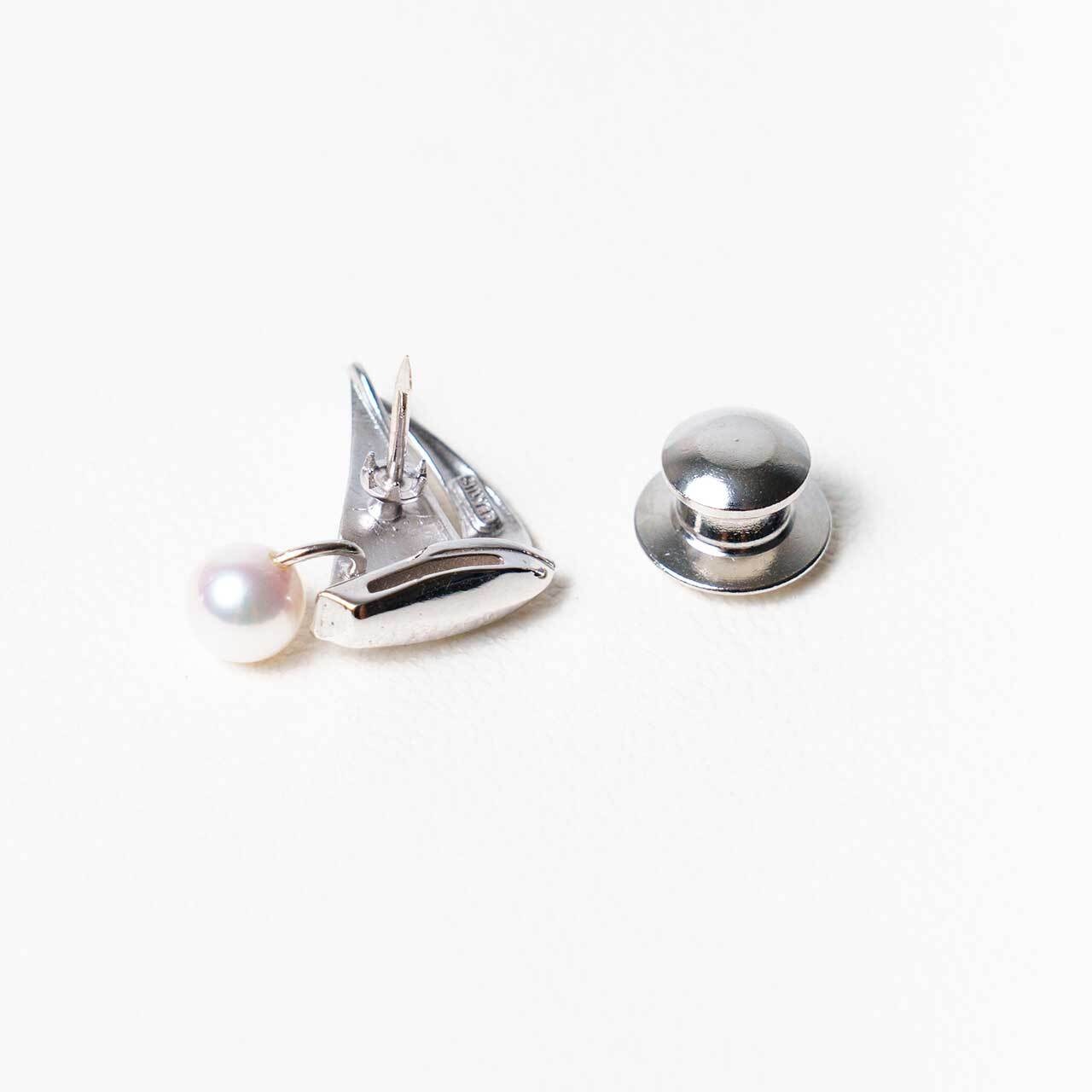 あこや真珠ピンブローチ/タックピン　ヨット