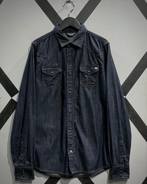 【X VINTAGE】"DIESEL" Loose Denim Western Shirt