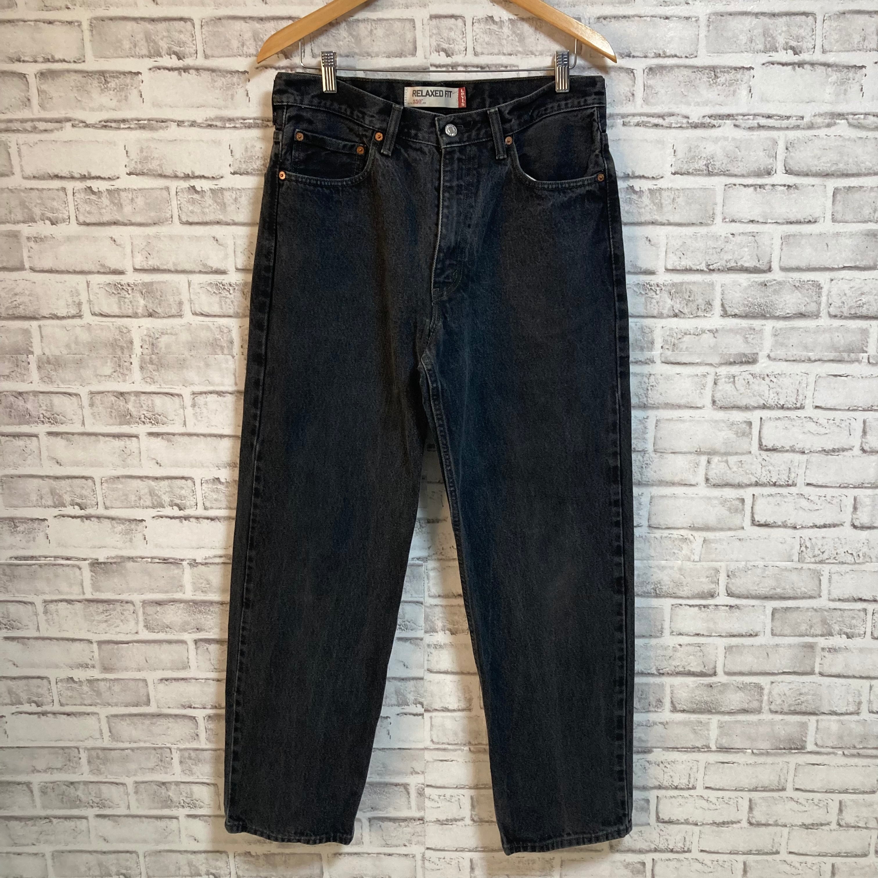 Levi's 550】W34×L32 Denim Jeans リーバイス 550 ブラックデニム