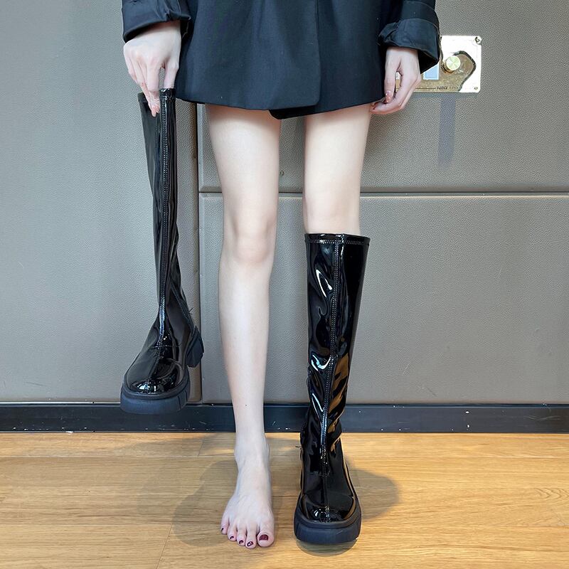 ブーツスプリングオータムスタイル 靴 シューズ 春物 秋物 レザー 部族の婦人靴89530615344