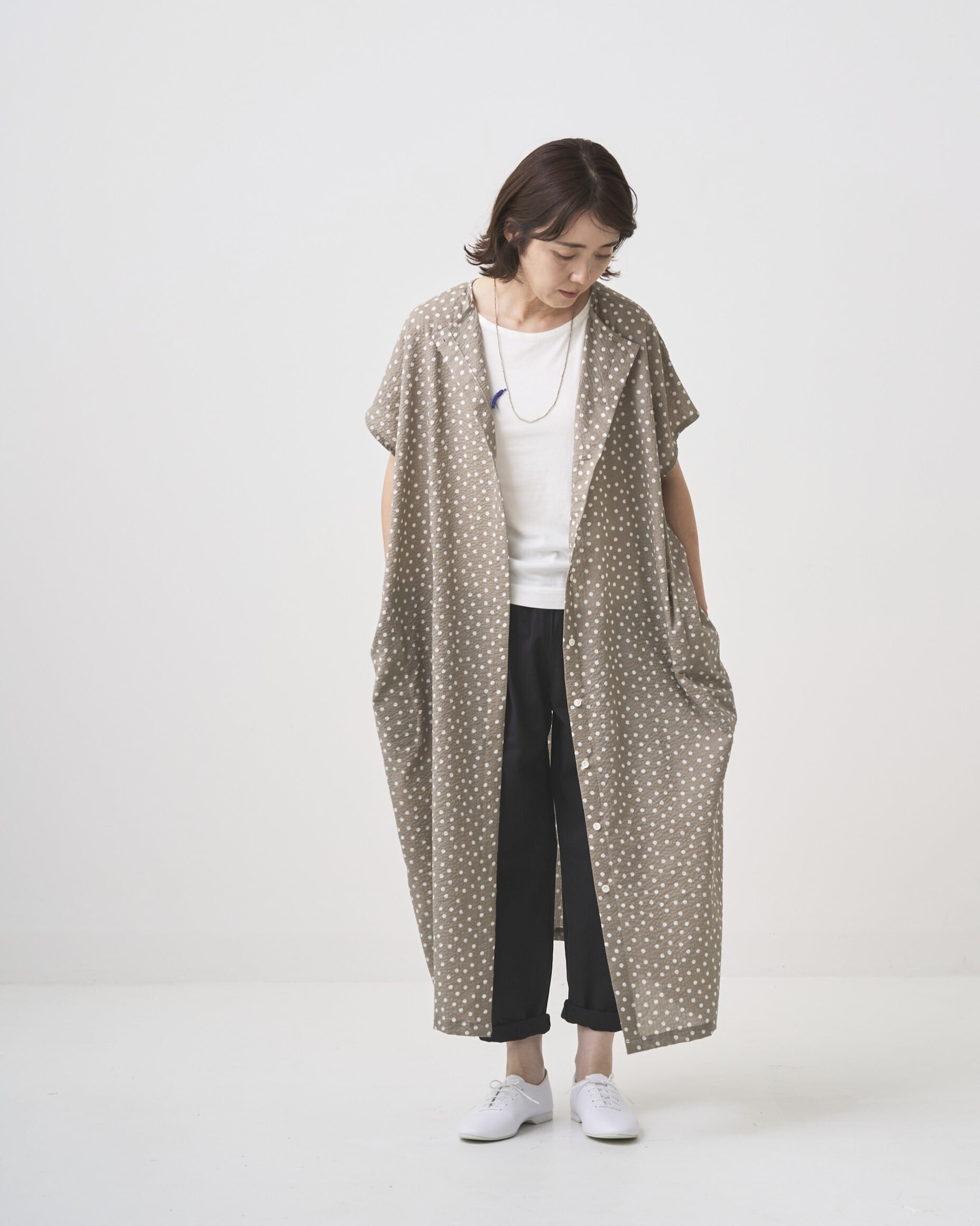 新品タグ付きsomewearclothing 2wayドットワイドワンピース somewearclothing