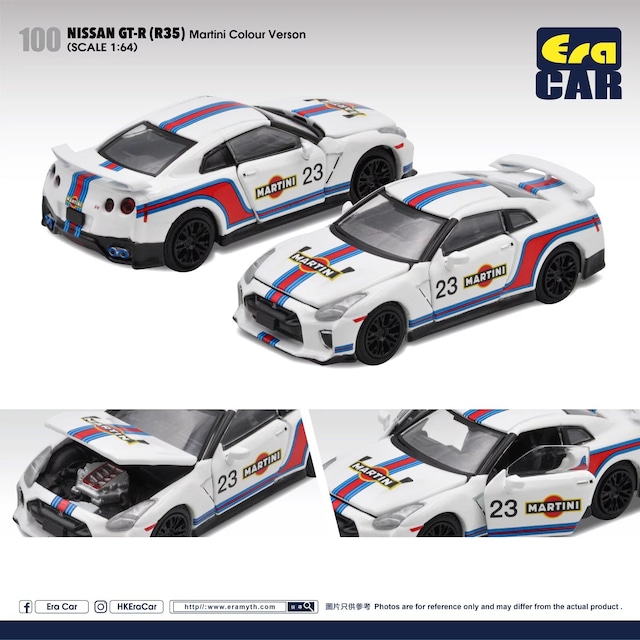 EraCar 1/64 99  2020 Nissan GT-R ADVAN Racing GT  (White Colour Verison)