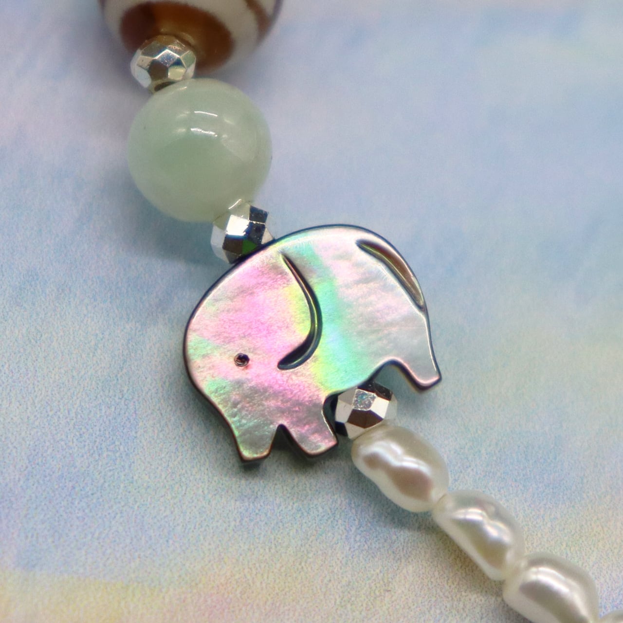 ONLINE SHOP限定】【CLEAN UP】天地天珠×グリーンアゲート