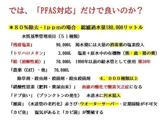 PFAS対応浄水器｢氣源水｣